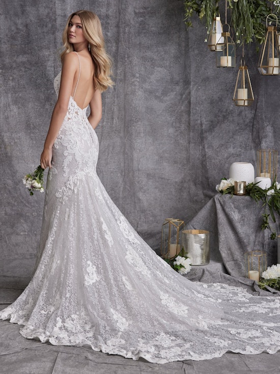 Tuscany Royale Sparkly Lace Sheath Bridal Dress | Maggie Sottero