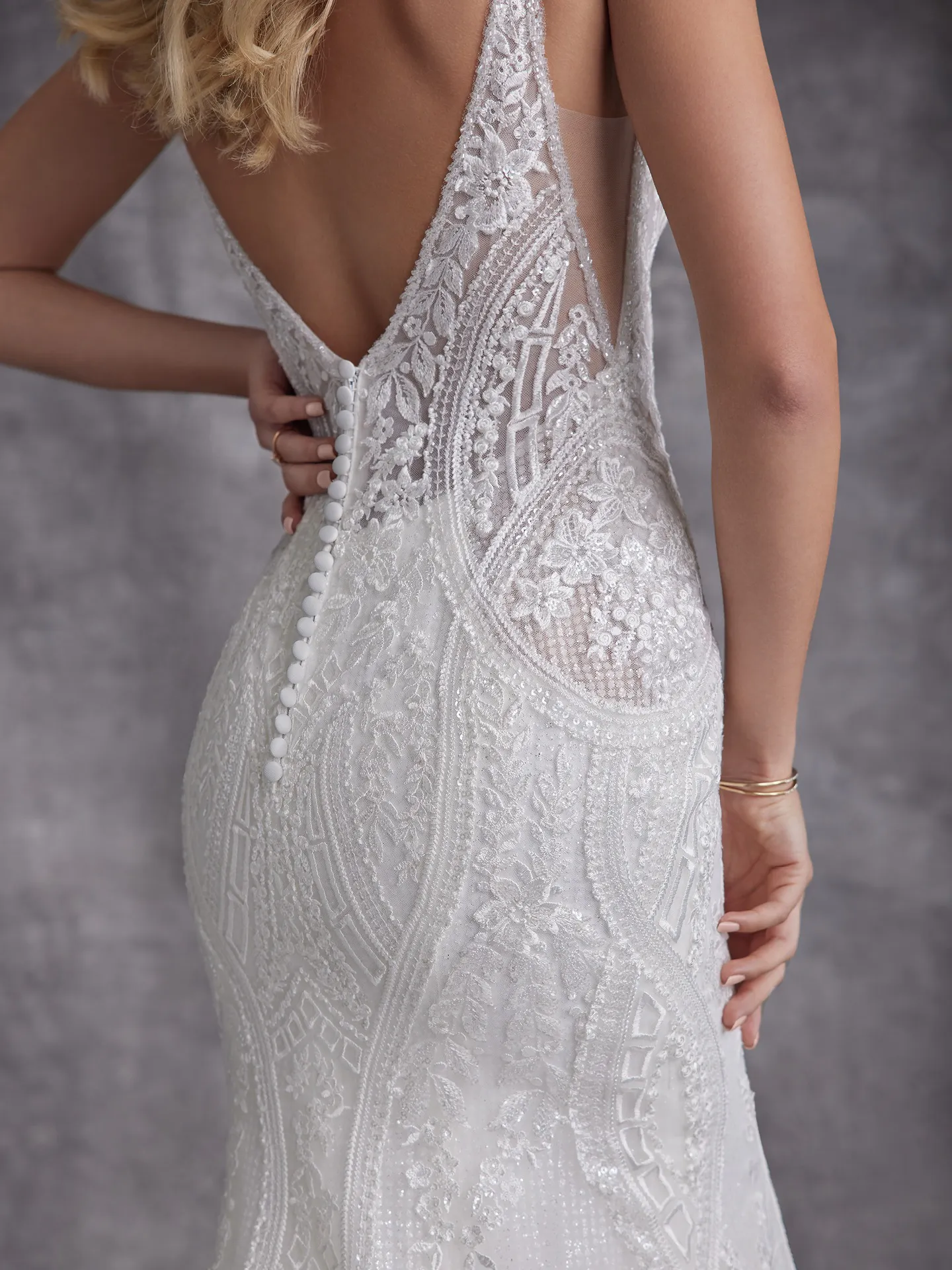 Sottero and Midgley Fit and Flare Wedding Dress Bailey 22SK903C02 Alt10