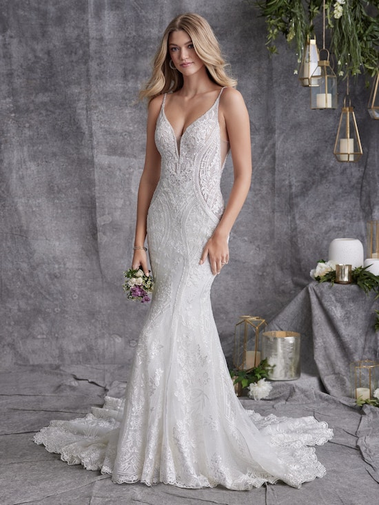 Sottero and Midgley Fit and Flare Wedding Dress Bailey 22SK903C02 Alt7