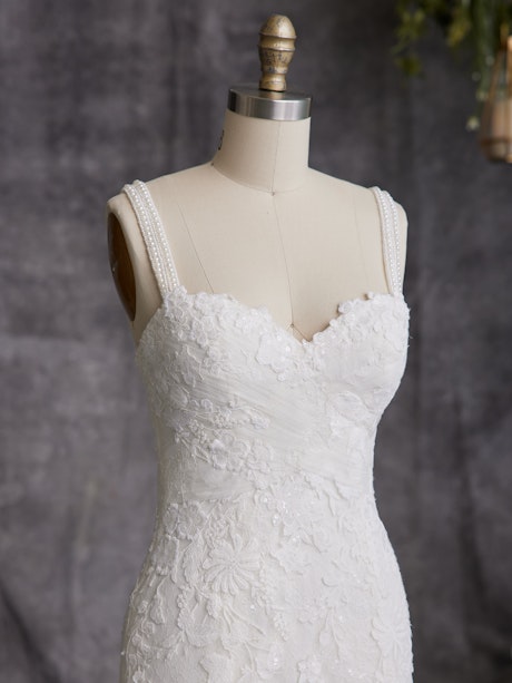 Maggie Sottero Detachable Wedding Dress Pearl Straps Elita YYSS0+23MK064000 Main