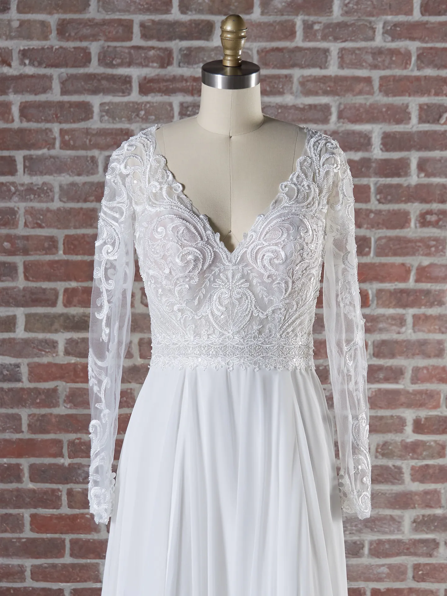 Rebecca Ingram Sheath Wedding Dress Lorraine Dawn 22RS586A01 Color1