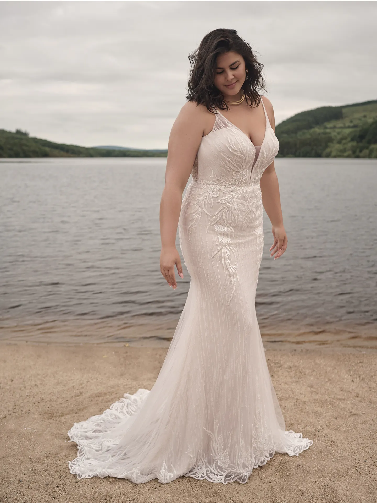Sottero and Midgley Sheath Wedding Dress Luella 23SK055A01 Curve PROMO6