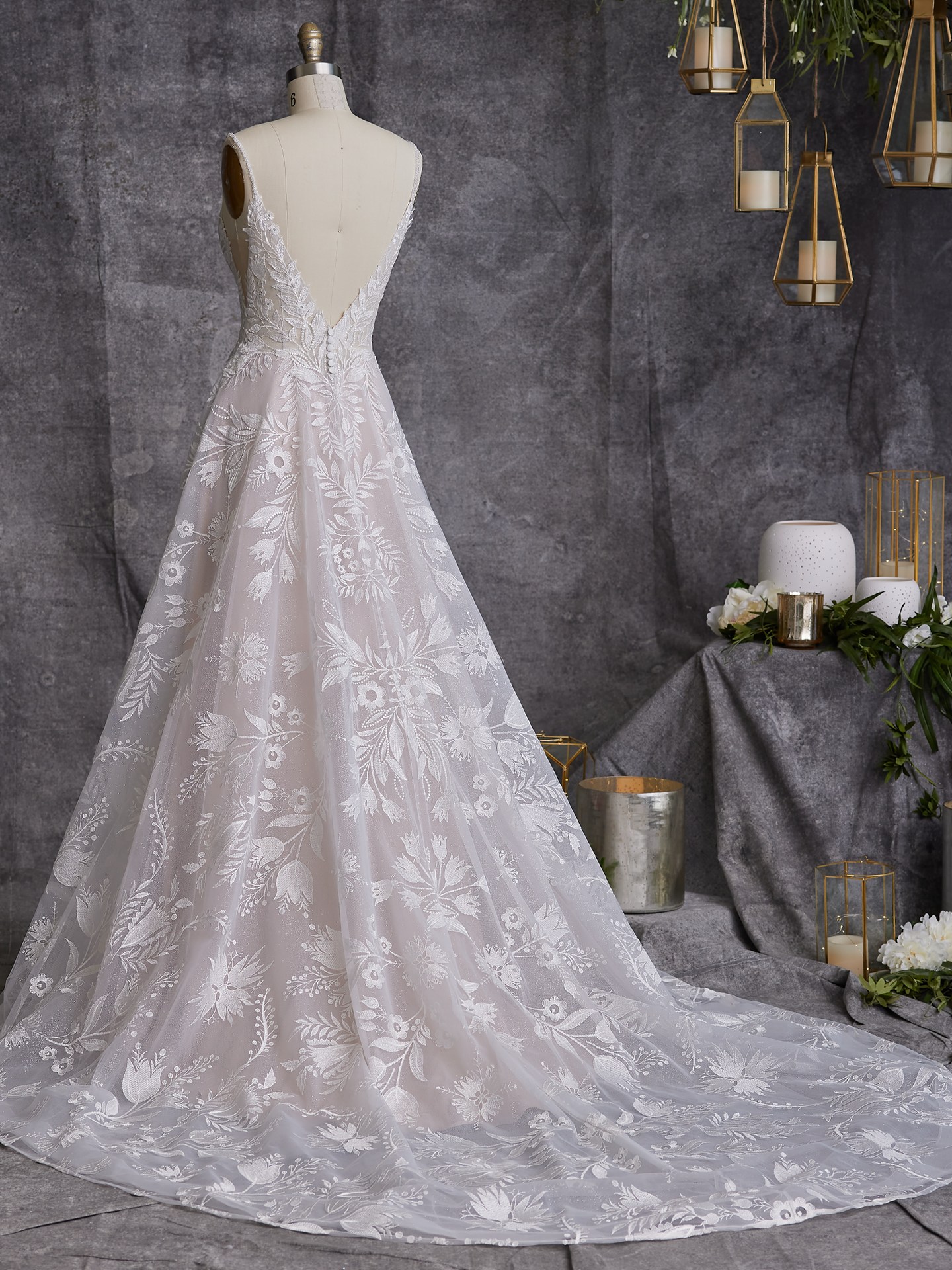 Keisha Floral Lace A-Line Bridal Dress | Maggie Sottero
