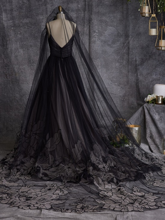 Watson Unique Black Floral Wedding Gown | Maggie Sottero