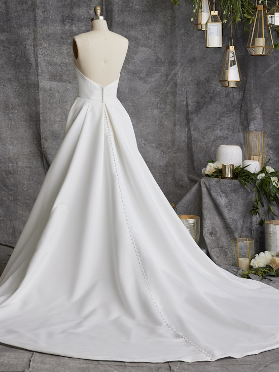 Zelda Old-Hollywood Simple Bridal Gown | Rebecca Ingram