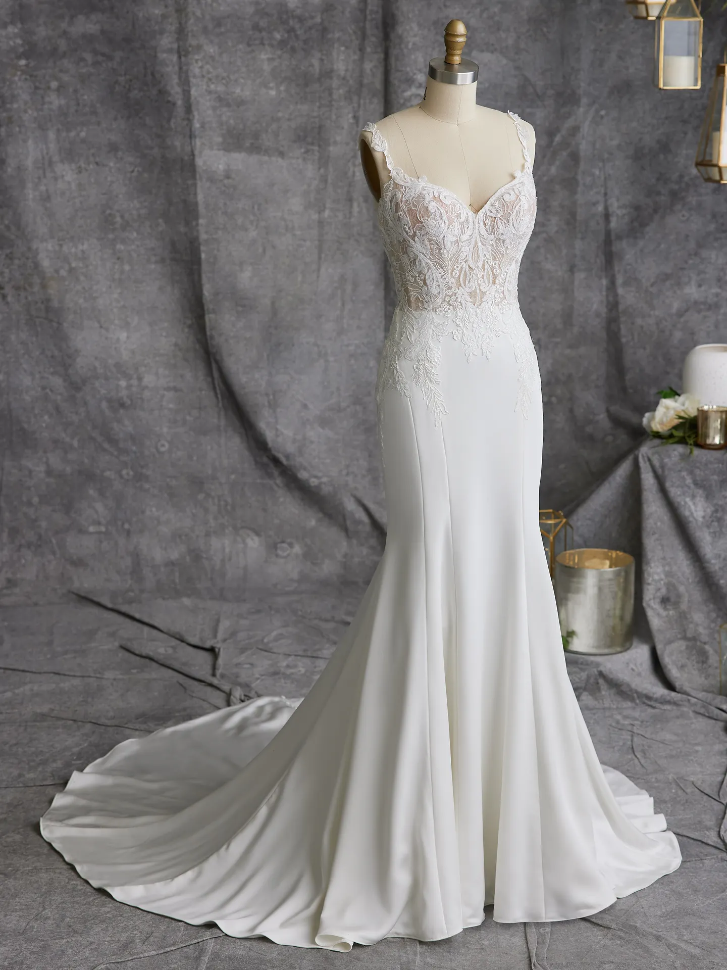 Rebecca Ingram Fit and Flare Wedding Dress Joyce 23RC125A01 Alt100
