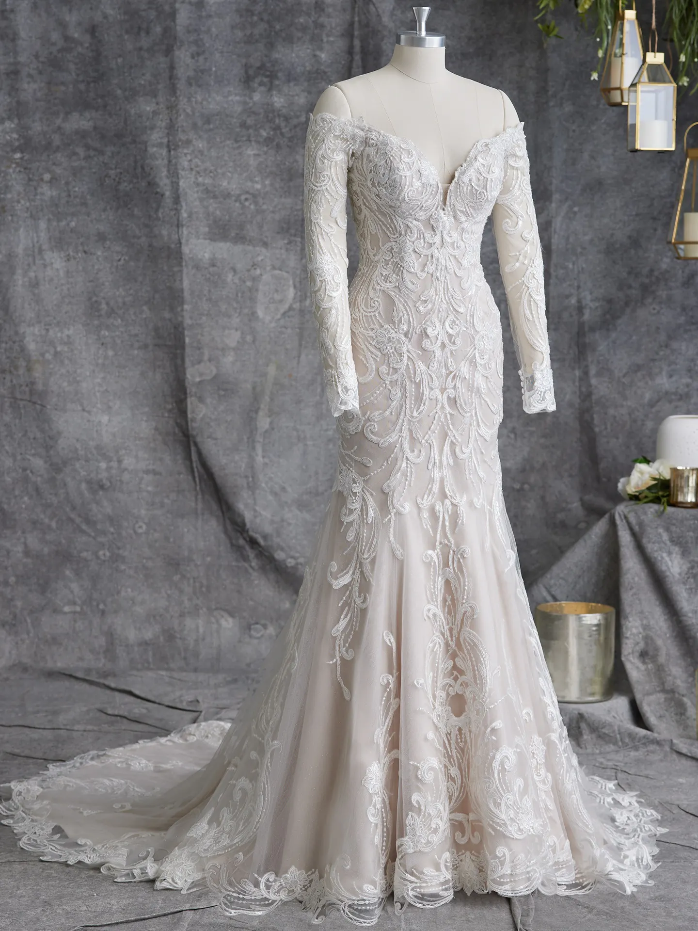 Sottero and Midgley Fit and Flare Wedding Dress Viola 23ST104A01 Alt100