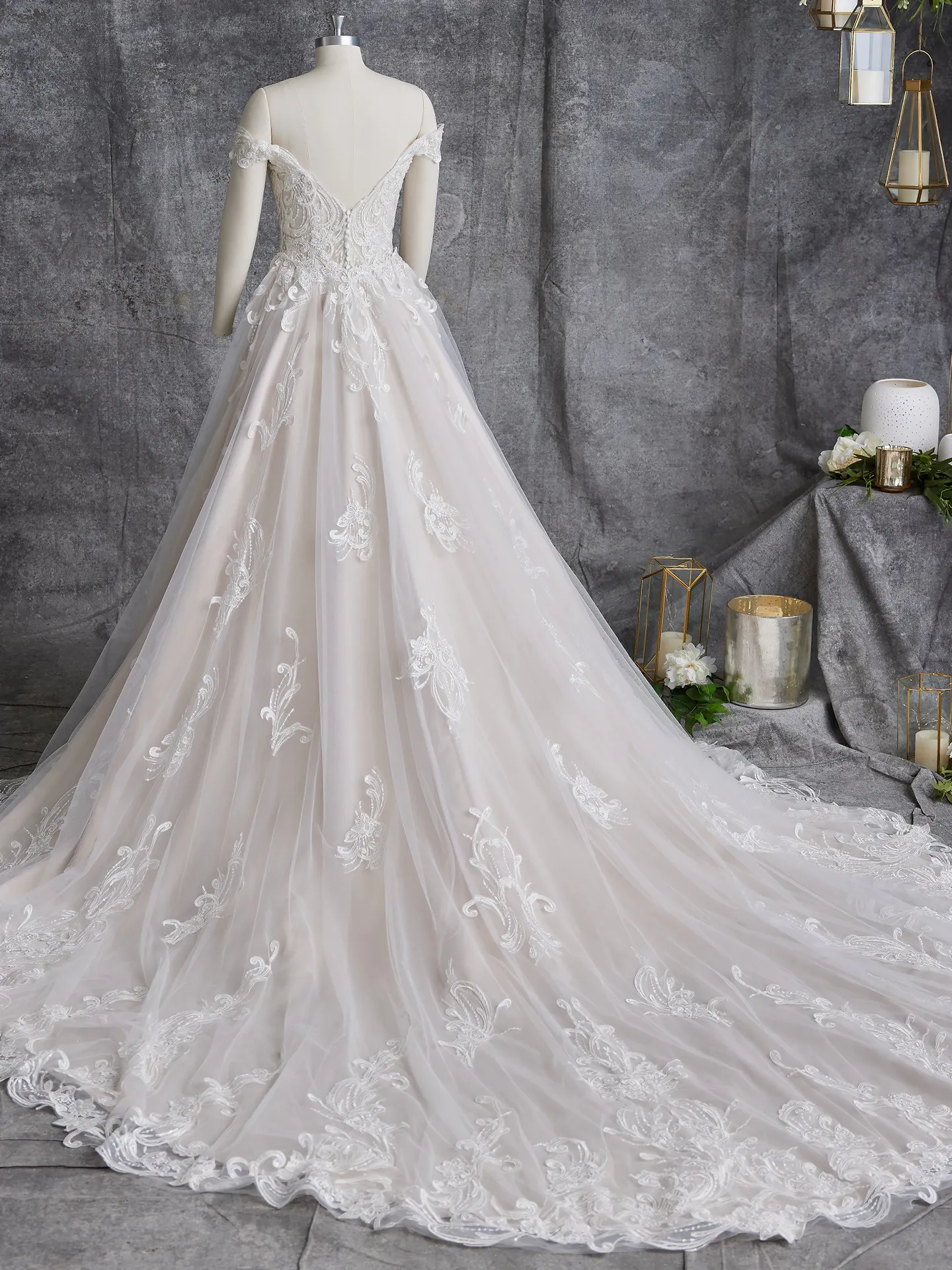 Sottero and Midgley Fit and Flare Wedding Dress Viola 23ST104A32 Alt113