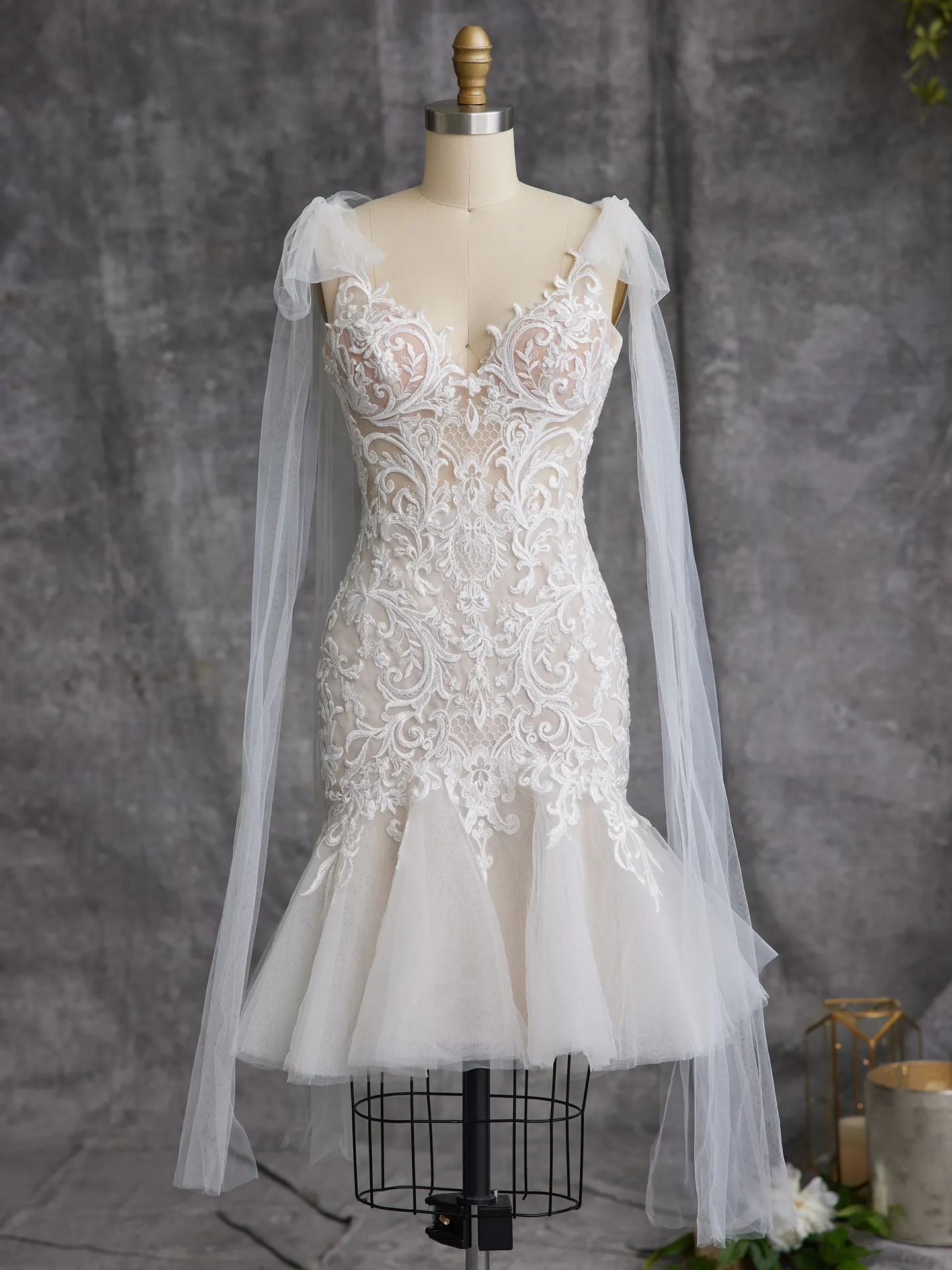 Rebecca Ingram Fit and Flare Wedding Dress Whitney 23RN137A01 Alt100