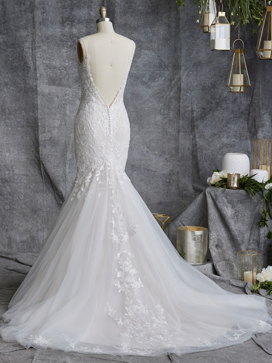 Nikolina Uniquely Beaded Mermaid Wedding Gown Maggie Sottero 0229