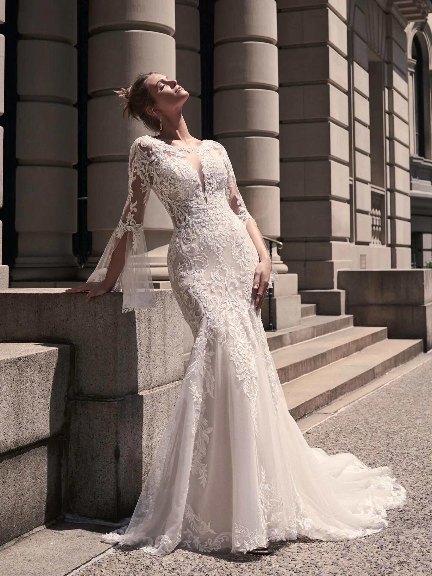 Maggie Sottero Mermaid Wedding Dress Saige 23MC120A01 PROMO5