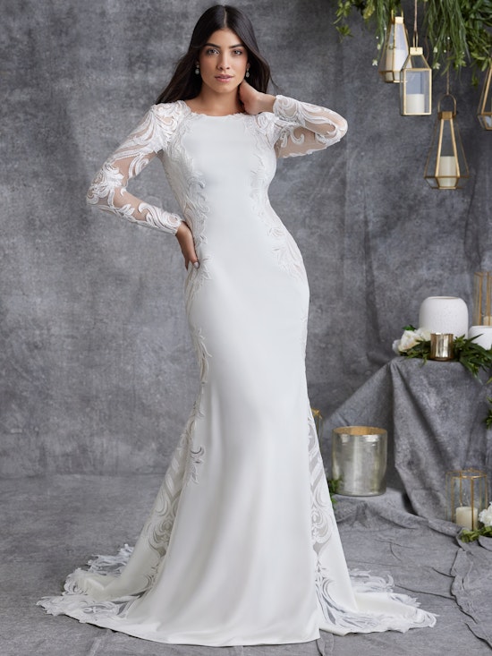 Davis Leigh Modest Lace Wedding Dress | Sottero and Midgley