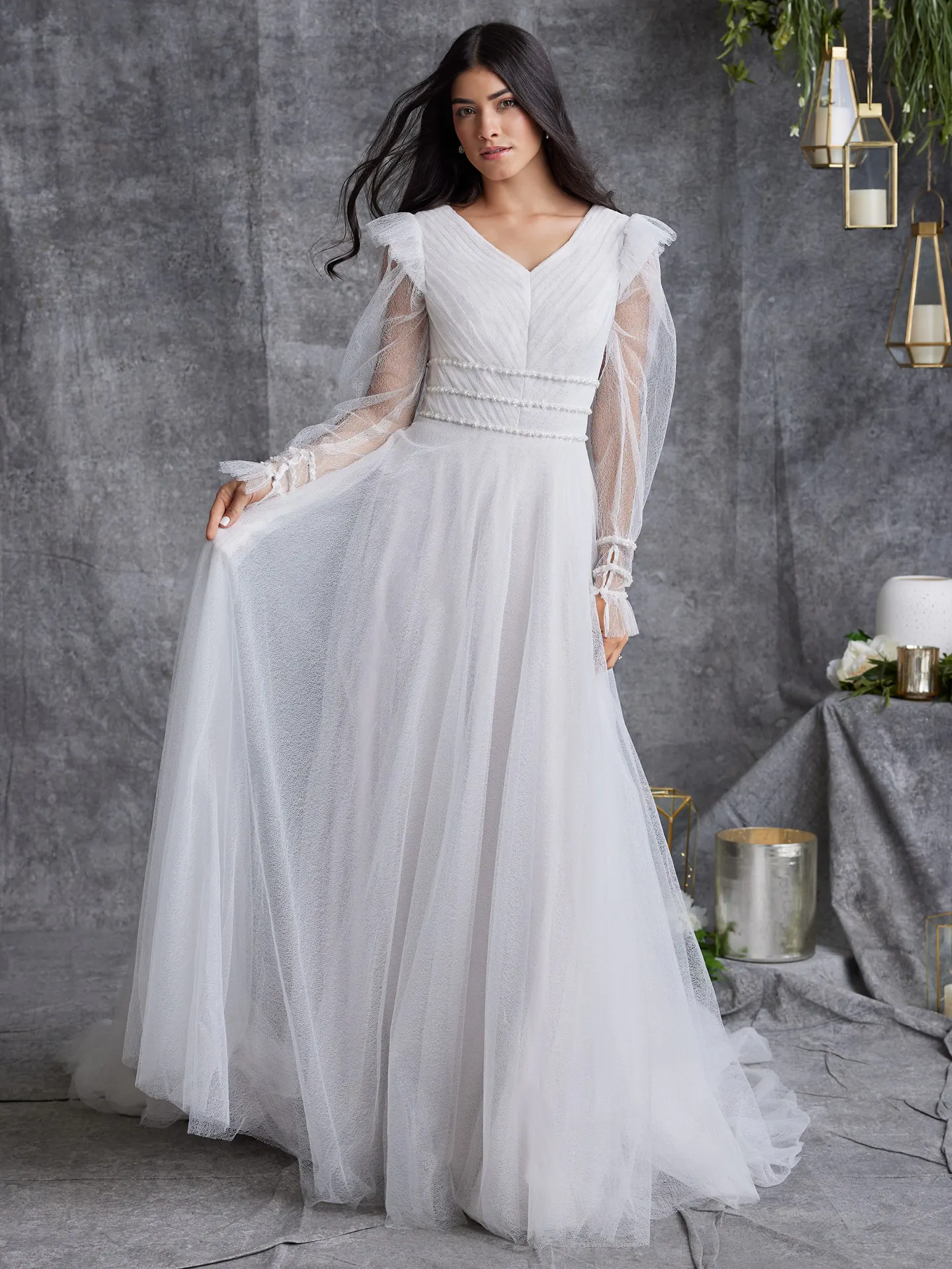 Rebecca Ingram Modest Wedding Dress Joanne Leigh 20RT612B01 Alt50