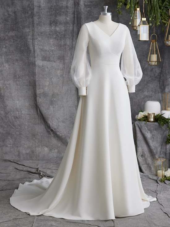 Josephine Leigh Modest Crepe Bridal Gown | Maggie Sottero