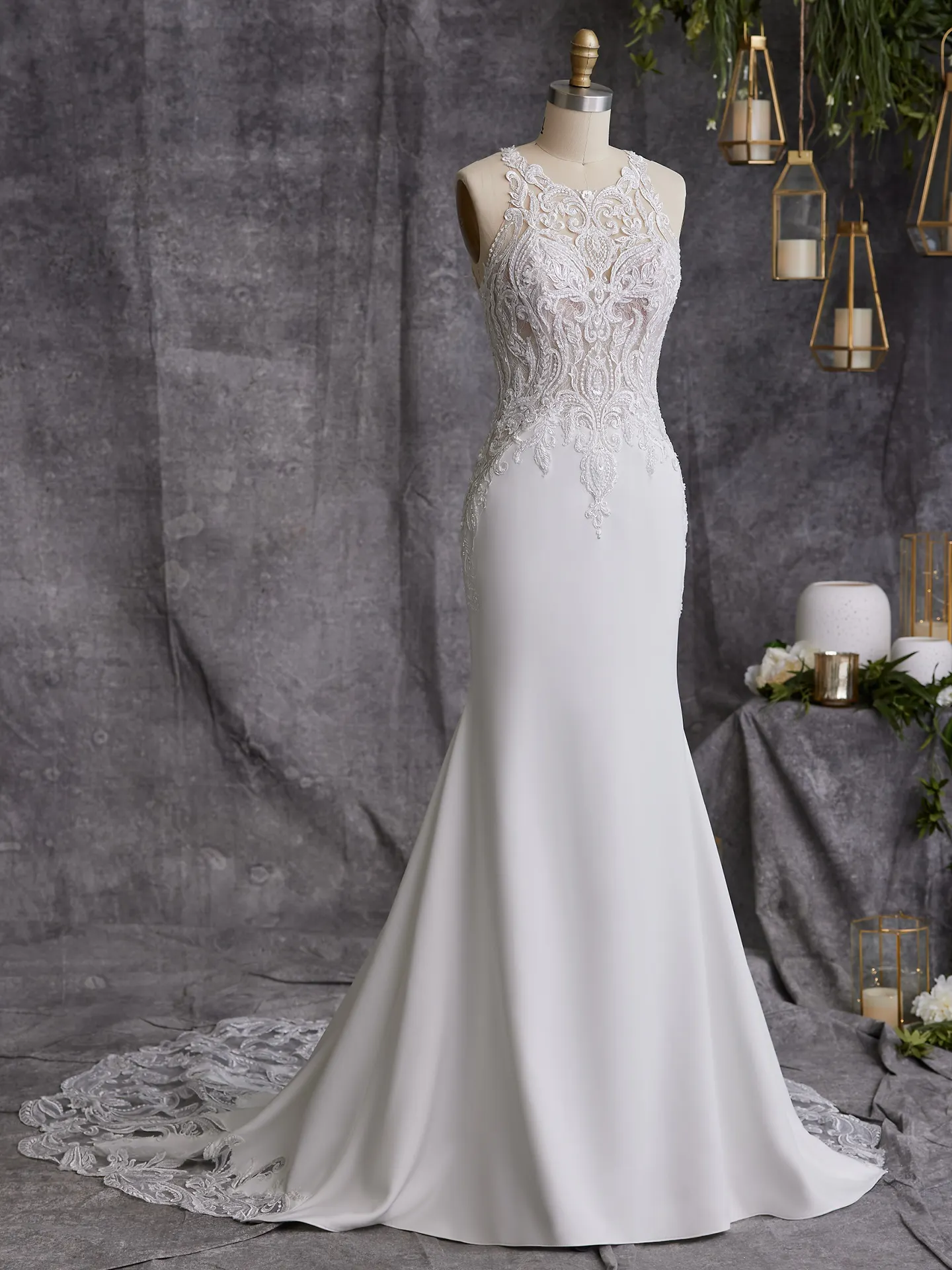 Maggie Sottero Sheath Wedding Dress Audrina 23MC049A01 Alt100