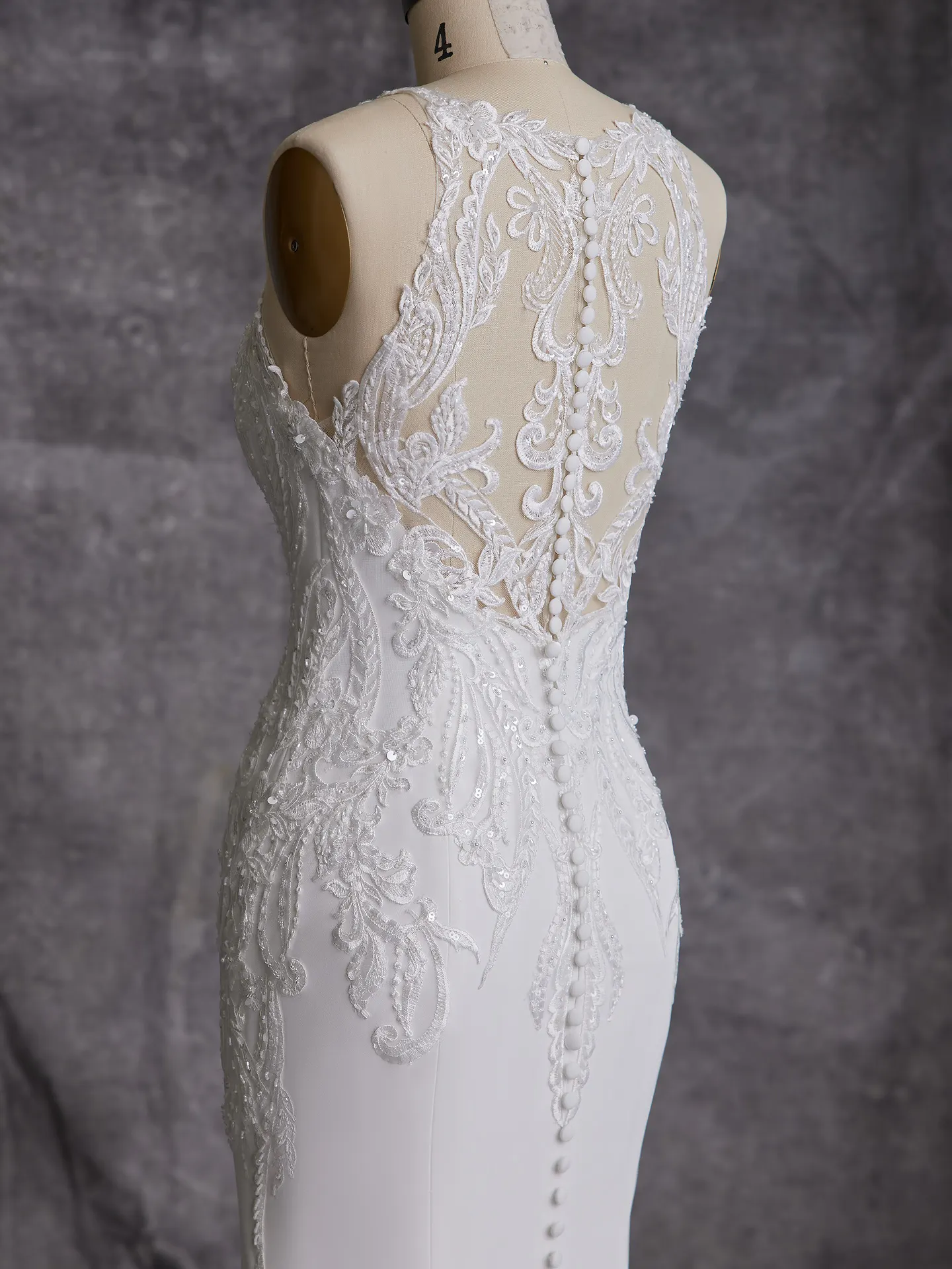 Maggie Sottero Sheath Wedding Dress Audrina 23MC049B01 Alt110