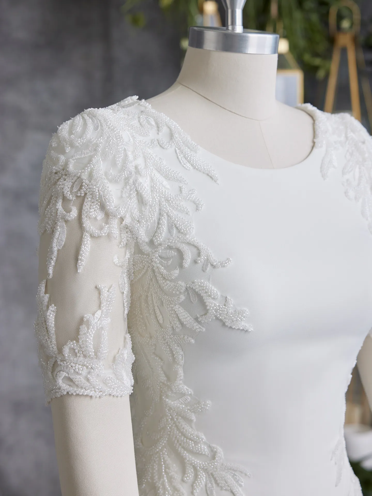 Rebecca Ingram Sheath Wedding Dress Bellarose Leigh 22RK595B01 Alt102