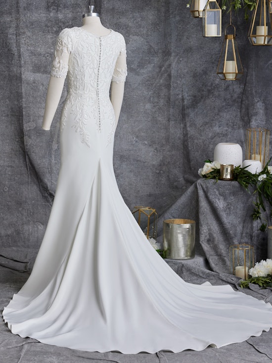 Rebecca Ingram Sheath Wedding Dress Bellarose Leigh 22RK595B01 Alt105