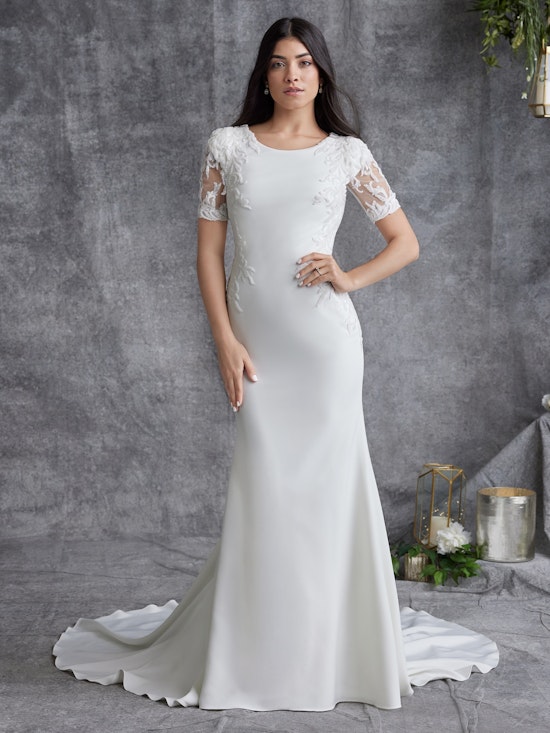 Rebecca Ingram Sheath Wedding Dress Bellarose Leigh 22RK595B01 Alt51