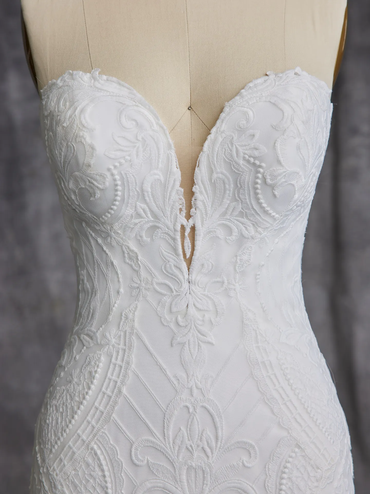 Sottero and Midgley Bronson lace pattern details