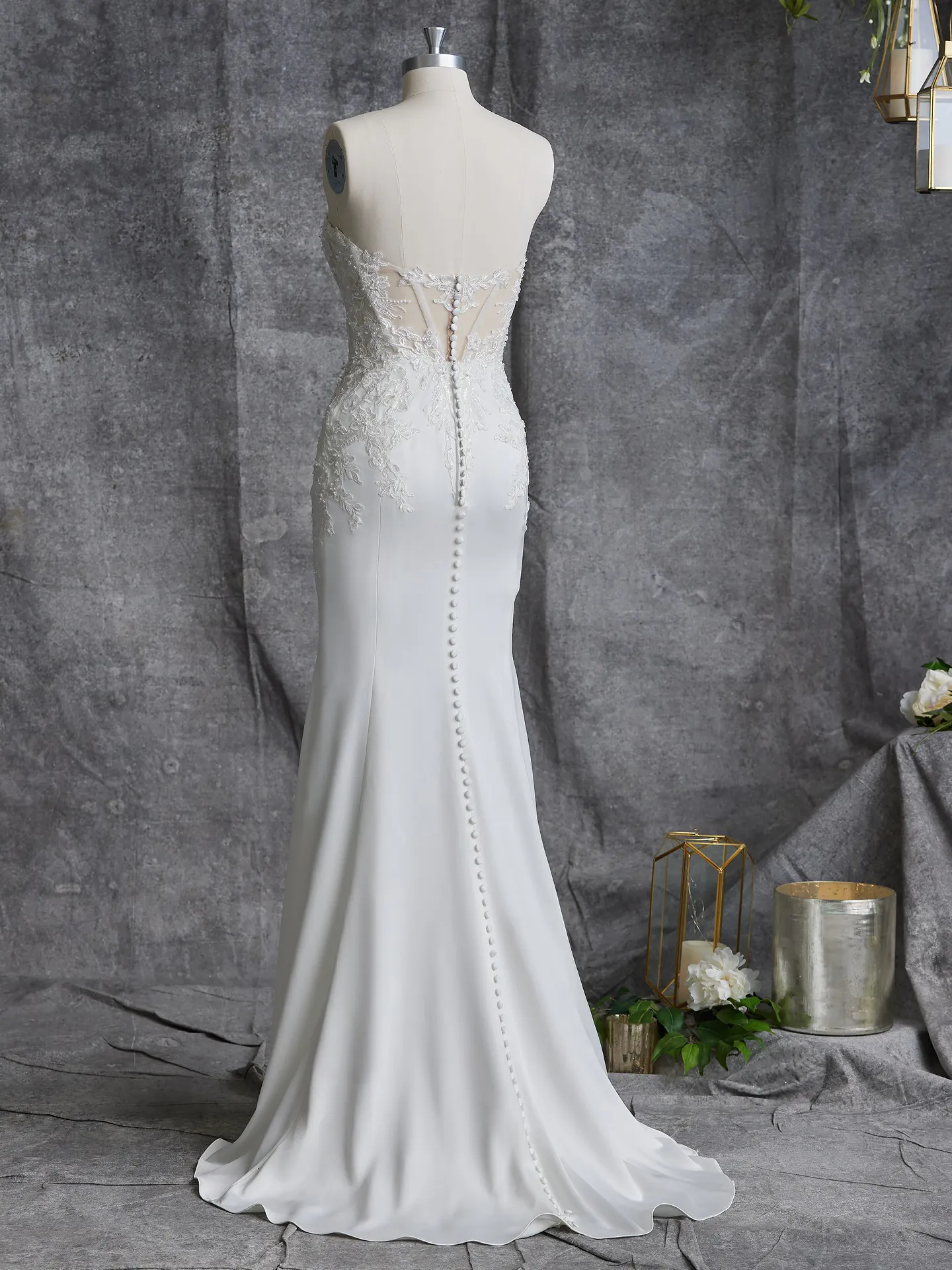 Rebecca Ingram Sheath Wedding Dress Oksana 23RN118A01 Alt102