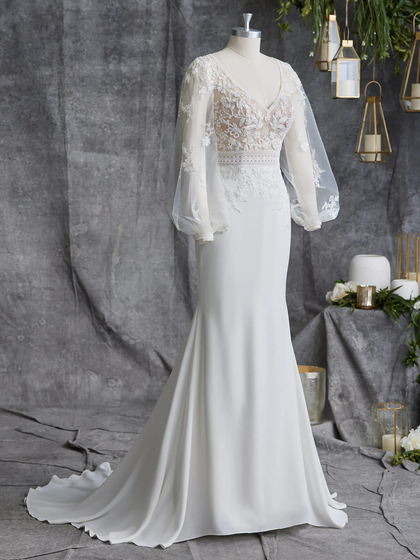 Rebecca Ingram Sheath Wedding Dress Tatum 23RN045A01 Alt100