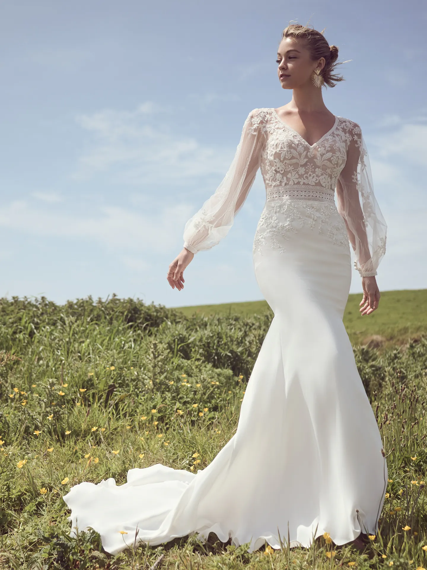 Rebecca Ingram Sheath Wedding Dress Tatum 23RN045A01 PROMO7