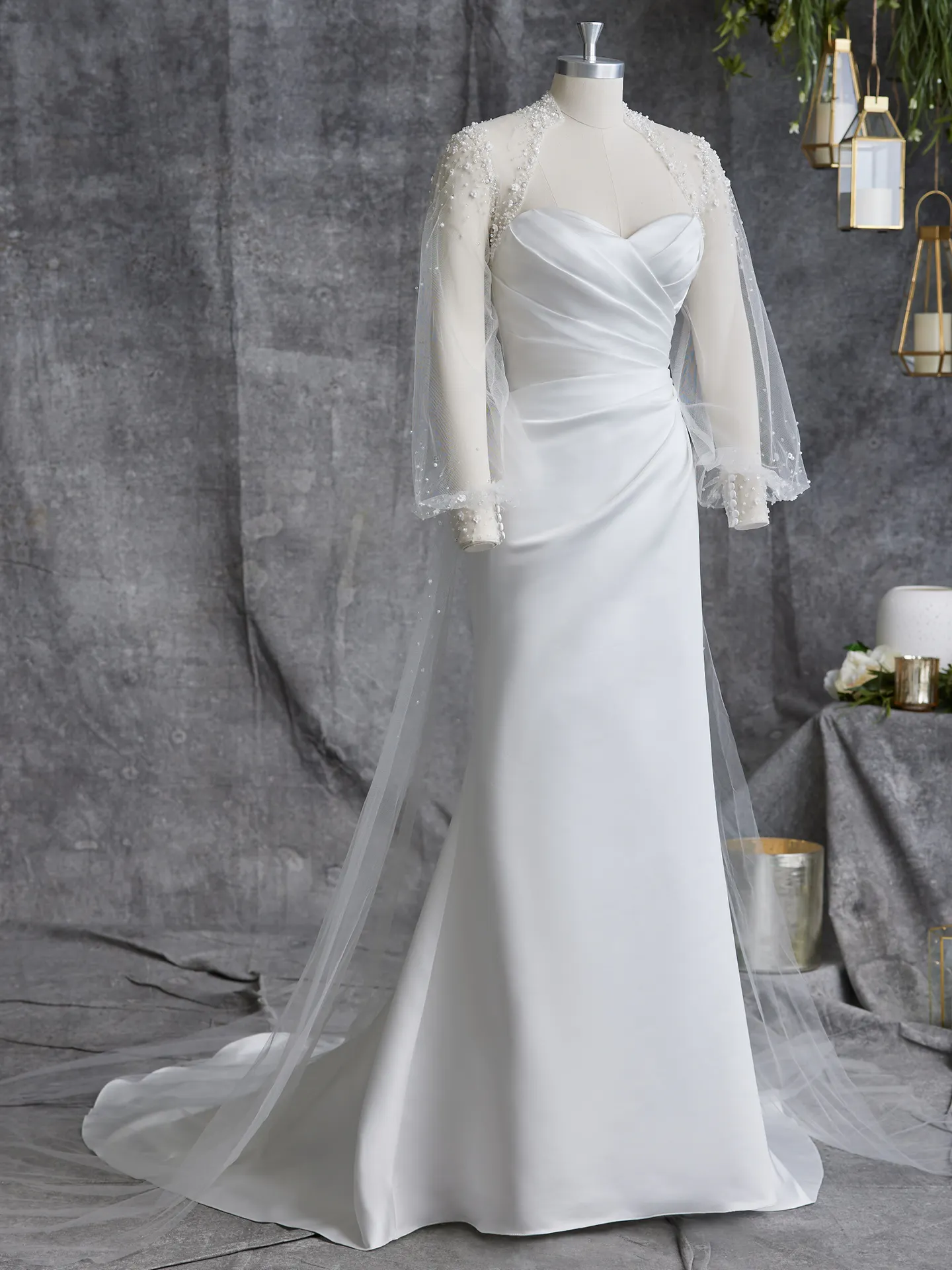 Rebecca Ingram Sheath Wedding Gown Clover 23RS059A01 Alt105