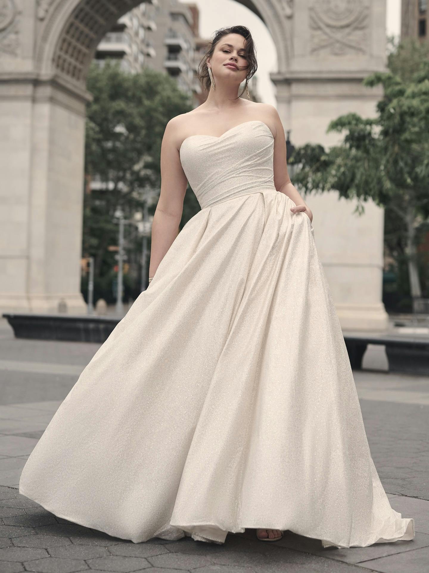Anniston Shimmery Ballgown Wedding Dress | Maggie Sottero