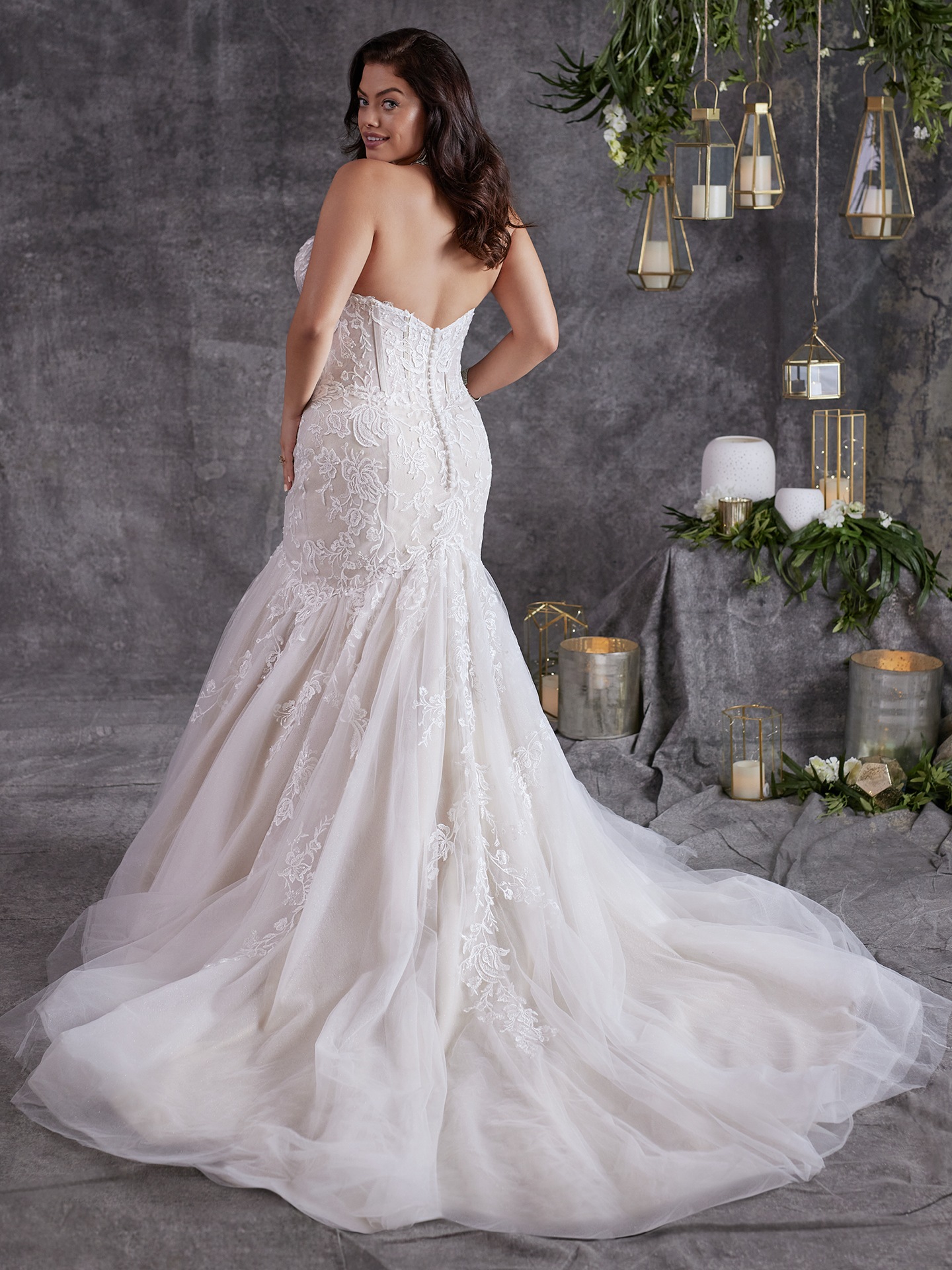 Danielle Deep V Neck Sexy Wedding Dress Maggie Sottero