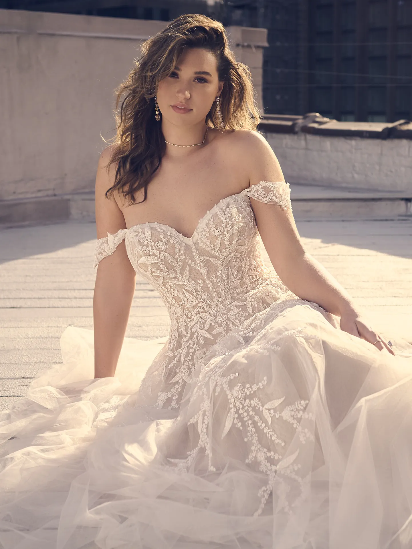 Maggie Sottero A Line Wedding Dress Oriana 23MK113A01 promo9