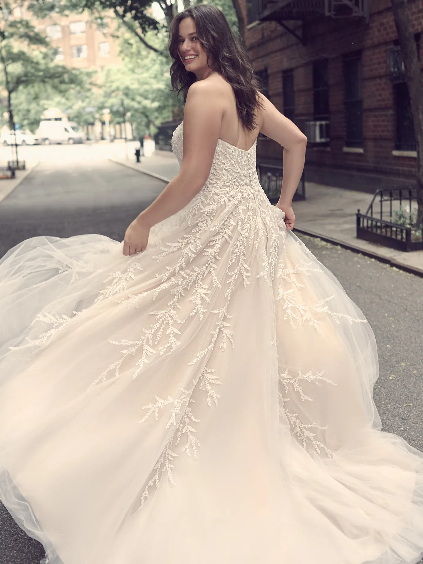Maggie Sottero A Line Wedding Dress Oriana 23MK113B01 promo10 Curve