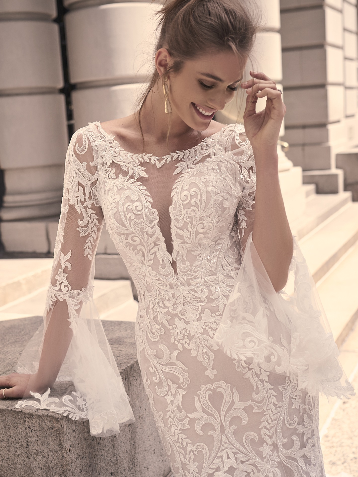 Maggie sottero hotsell saige real bride