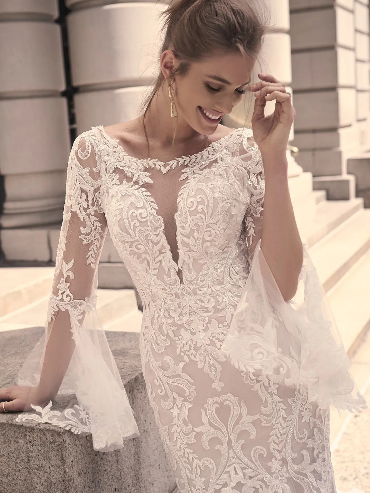Maggie Sottero Mermaid Wedding Dress Saige 23MC120A01 promo7