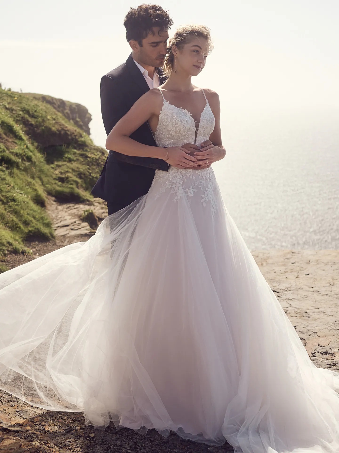 Rebecca Ingram A Line Wedding Dress Cassidy 23RC121A01 promo8