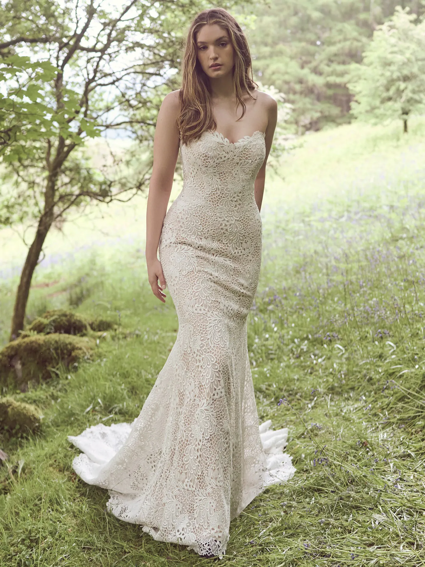 Rebecca Ingram Sheath Wedding Dress Laura 23RK135A01 promo8