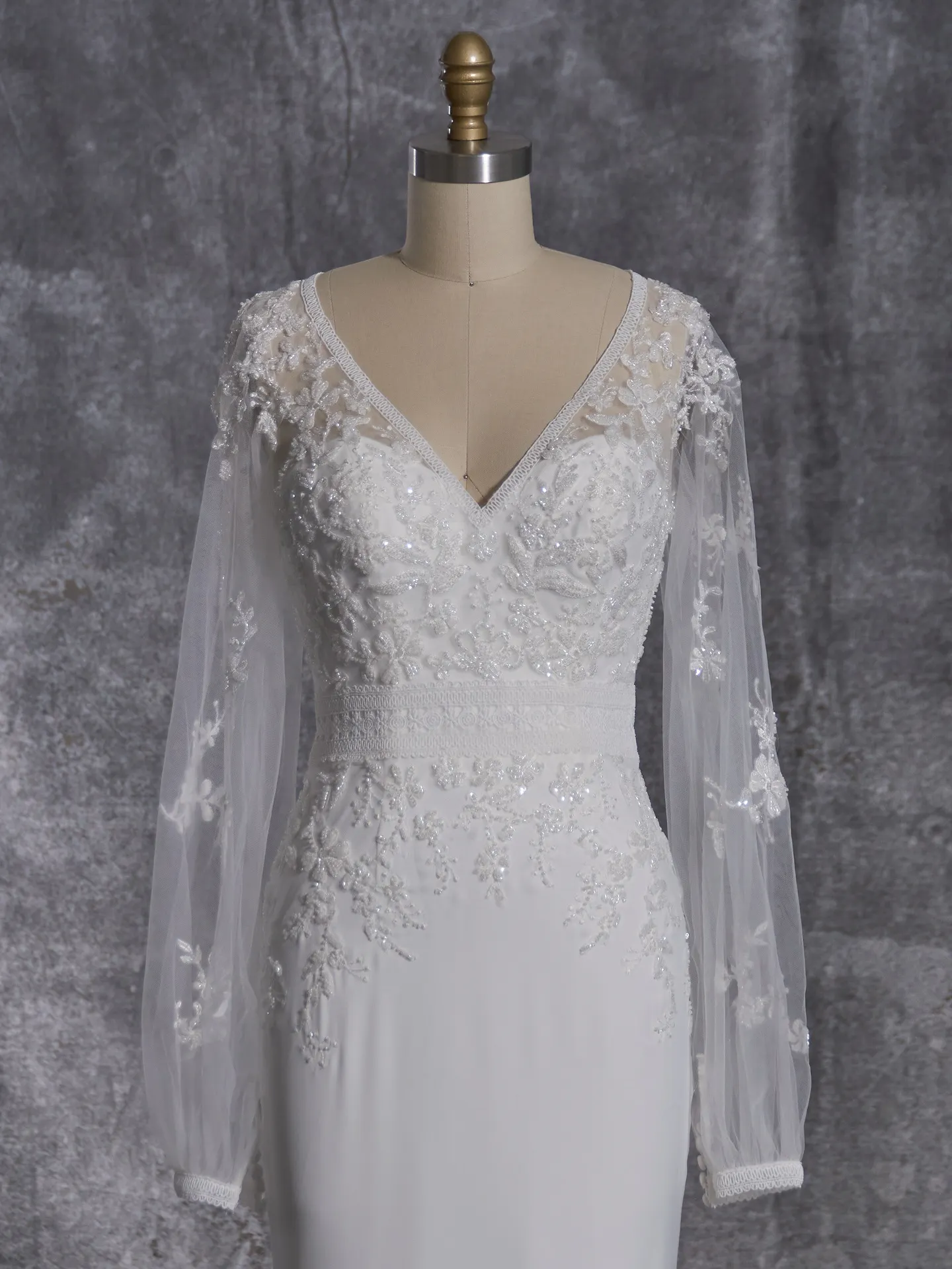 Rebecca Ingram Sheath Wedding Dress Tatum 23RN045A01 color1