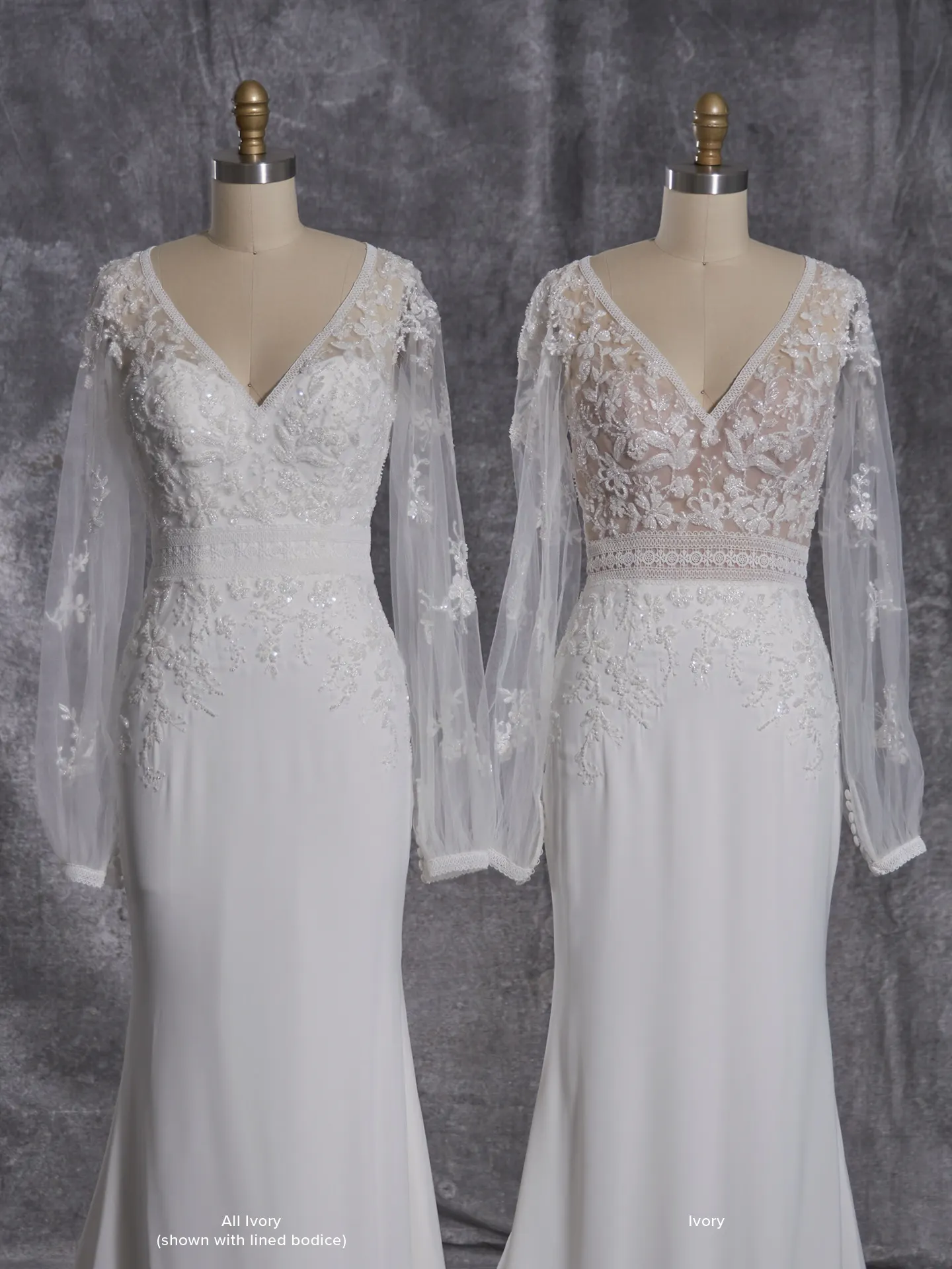 Rebecca Ingram Sheath Wedding Dress Tatum 23RN045A01 color3