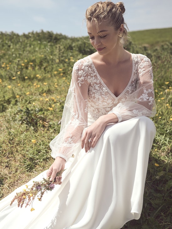 Tatum Backless Fit-and-Flare Bridal Gown | Rebecca Ingram