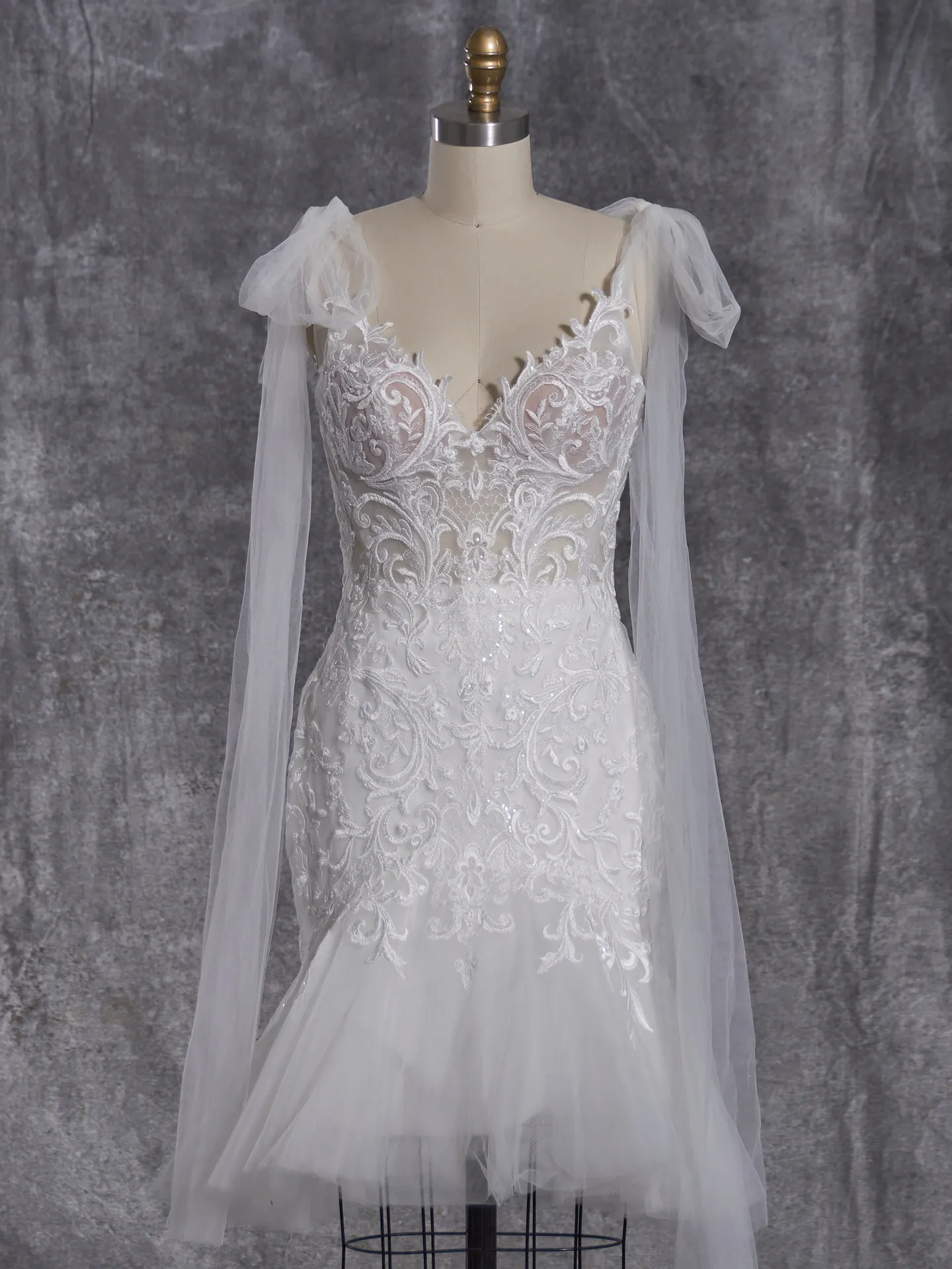 Rebecca Ingram Fit and Flare Wedding Dress Whitney 23RN137A01 color1
