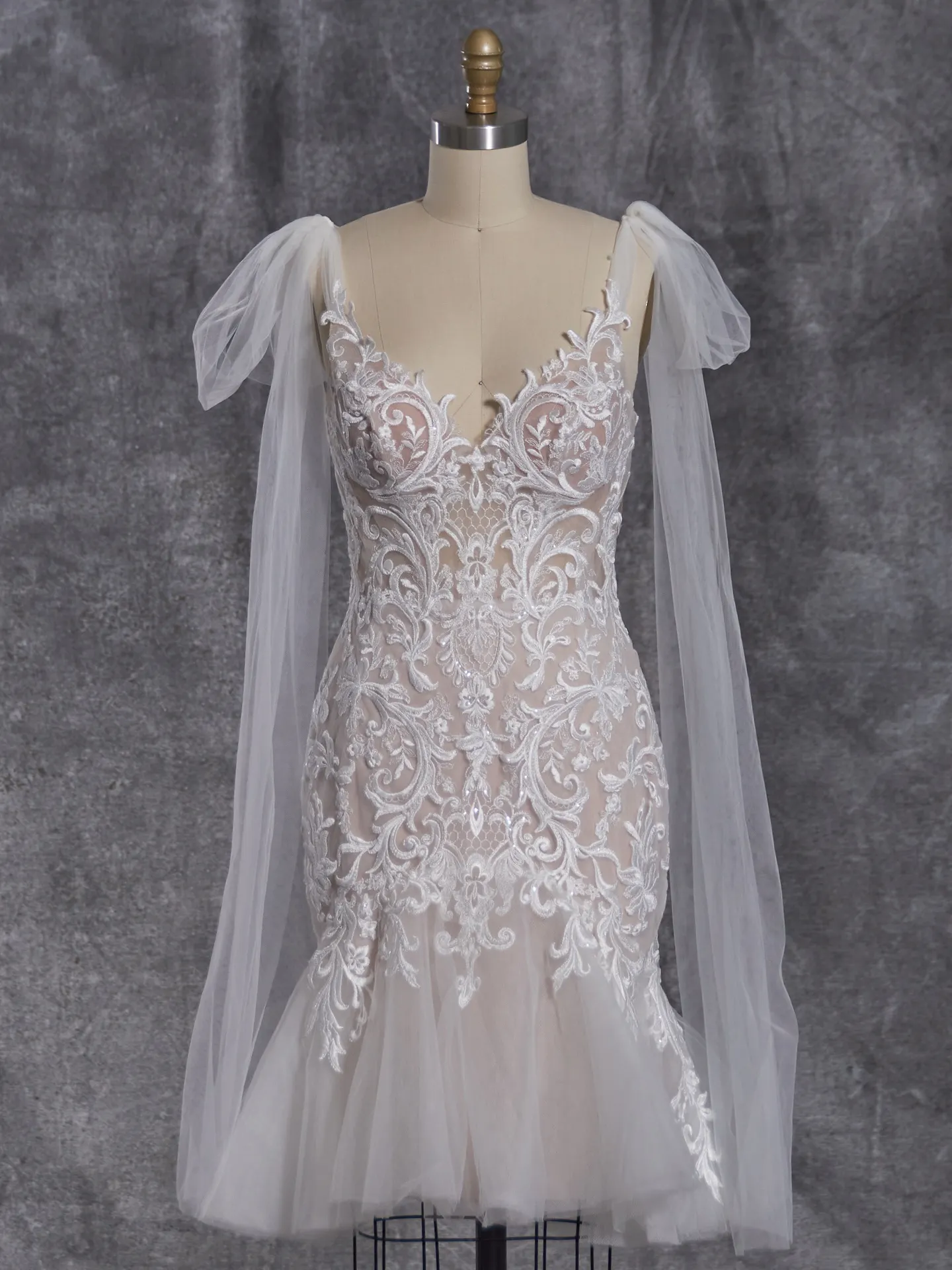 Rebecca Ingram Fit and Flare Wedding Dress Whitney 23RN137A01 color2