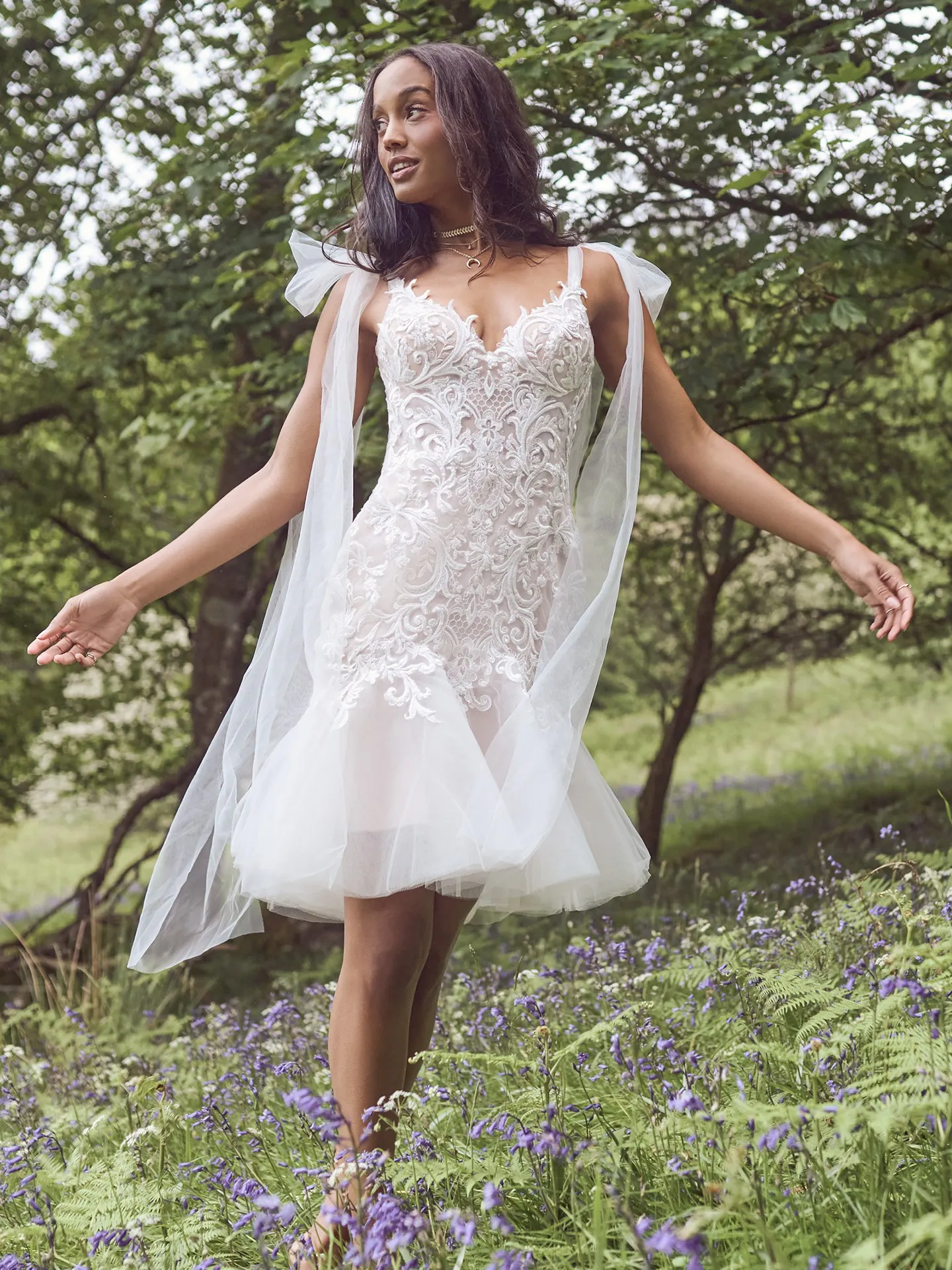 Rebecca Ingram Fit and Flare Wedding Dress Whitney 23RN137A01 promo7