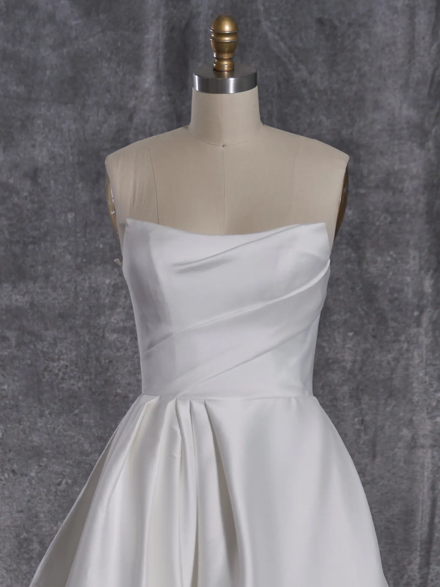 Sottero and Midgley Aspen strapless A-line dress front view