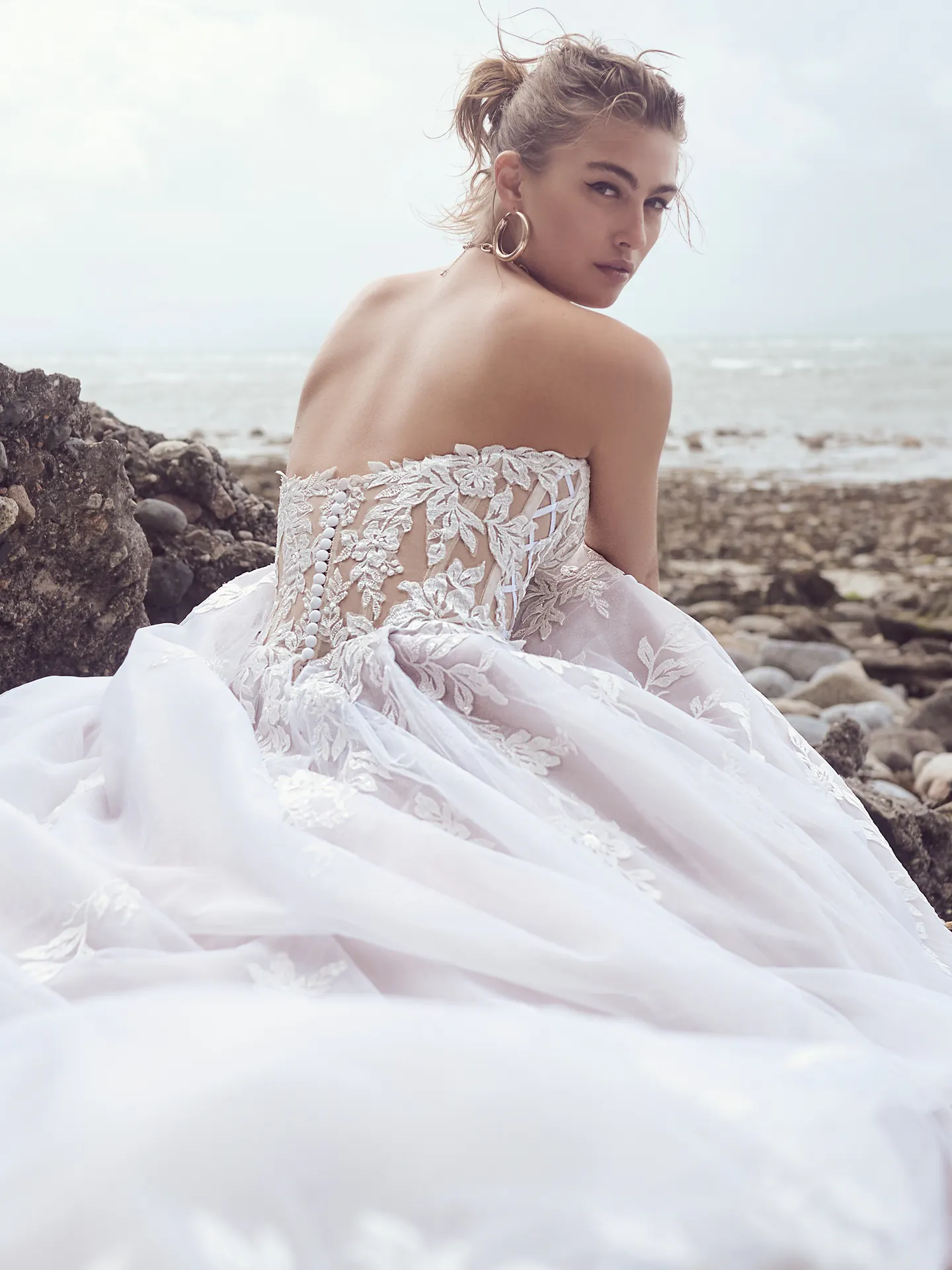 Sottero and Midgley A Line Wedding Dress Everett 23SC077A01 promo1