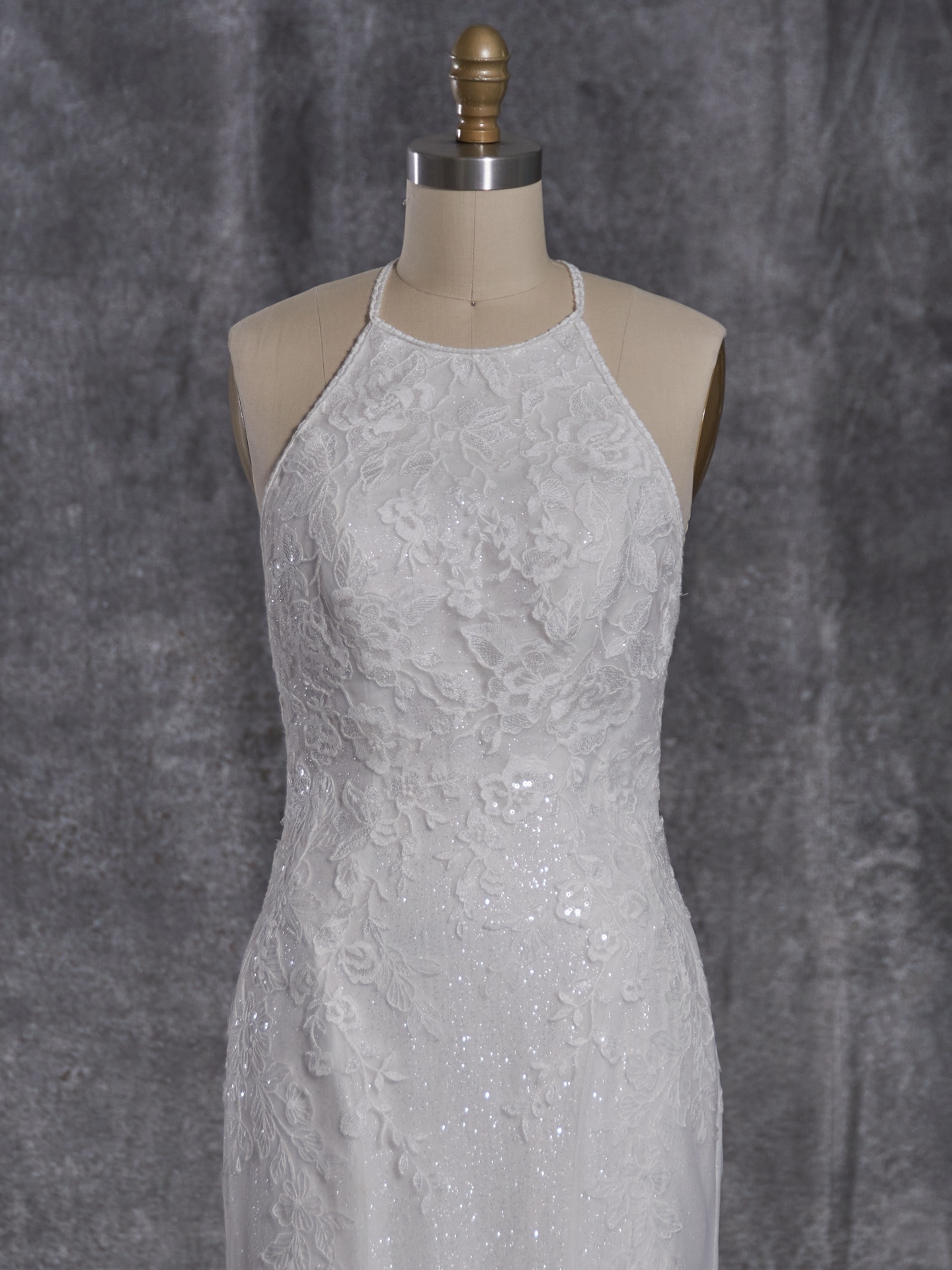 David's bridal high neck wedding clearance dress