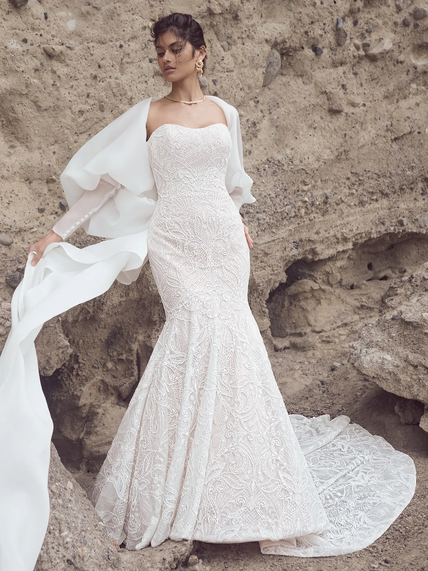 Sottero and Midgley Fit and Flare Wedding Dress Juliette 23ST087A01 promo7