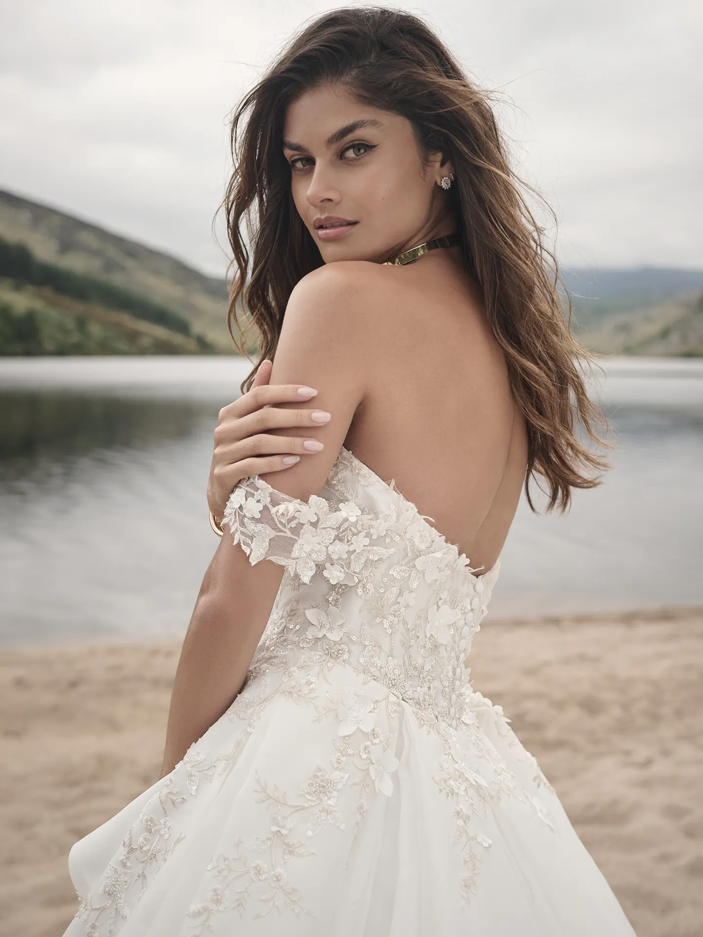 Sottero and Midgley A Line Wedding Dress Knox 23SC071A01 promo8