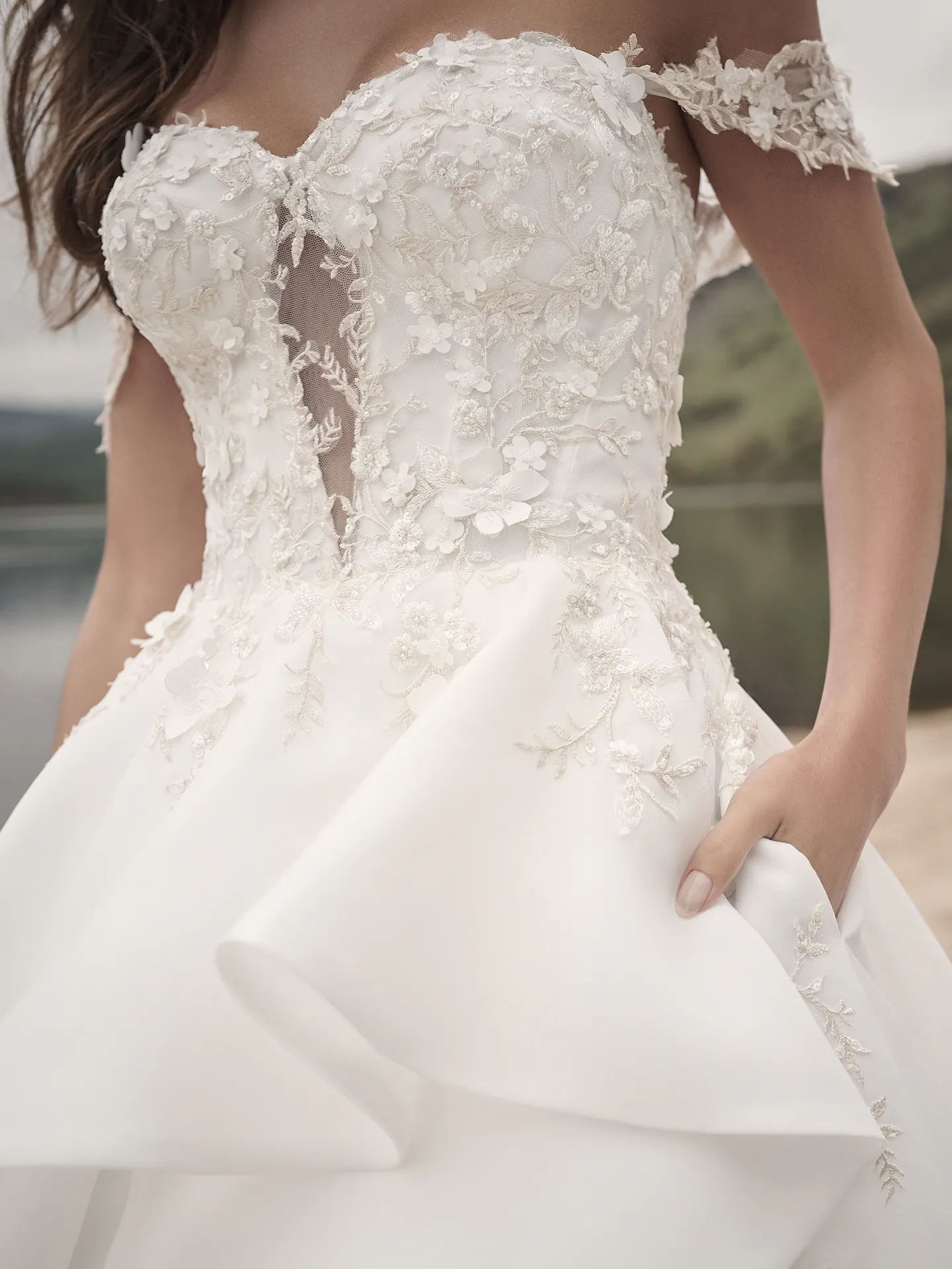 Sottero and Midgley A Line Wedding Dress Knox 23SC071A01 promo9