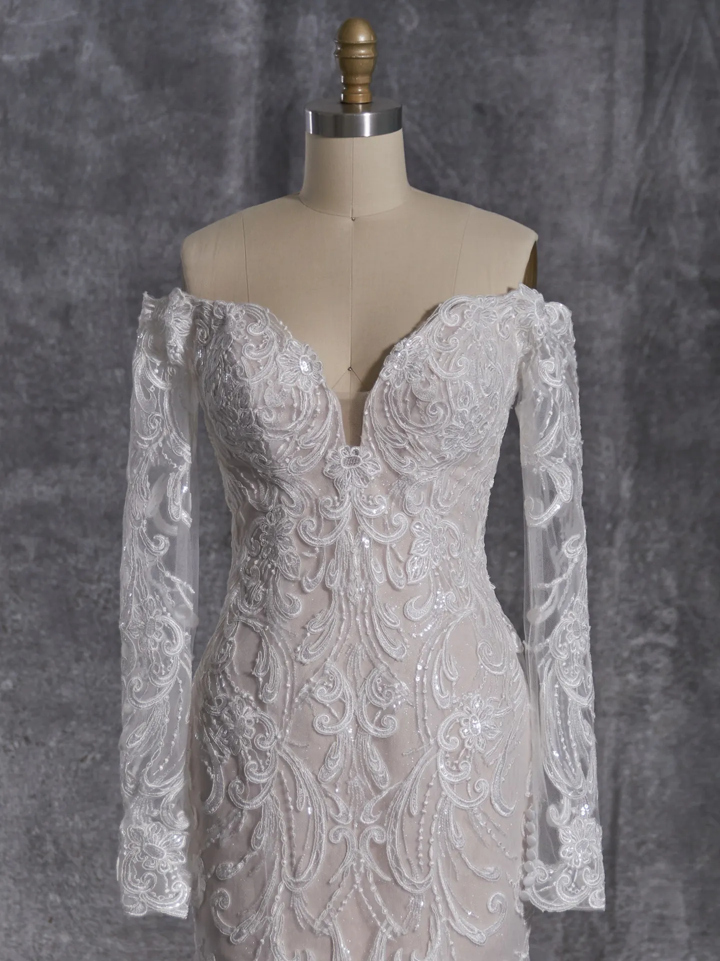 Sottero and Midgley Fit and Flare Wedding Dress Viola 23ST104A01 color4