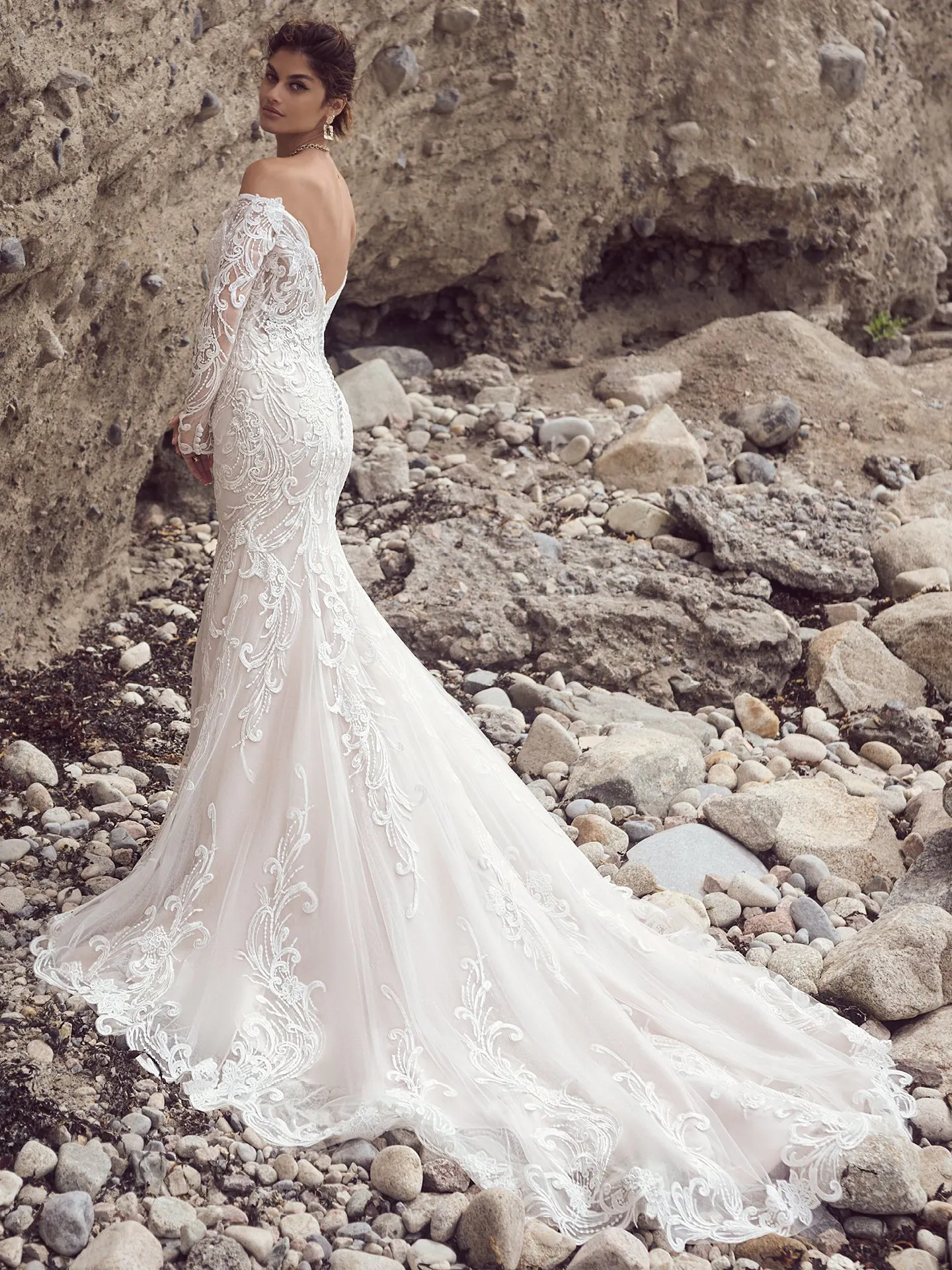 Sottero and Midgley Fit and Flare Wedding Dress Viola 23ST104A01 promo9